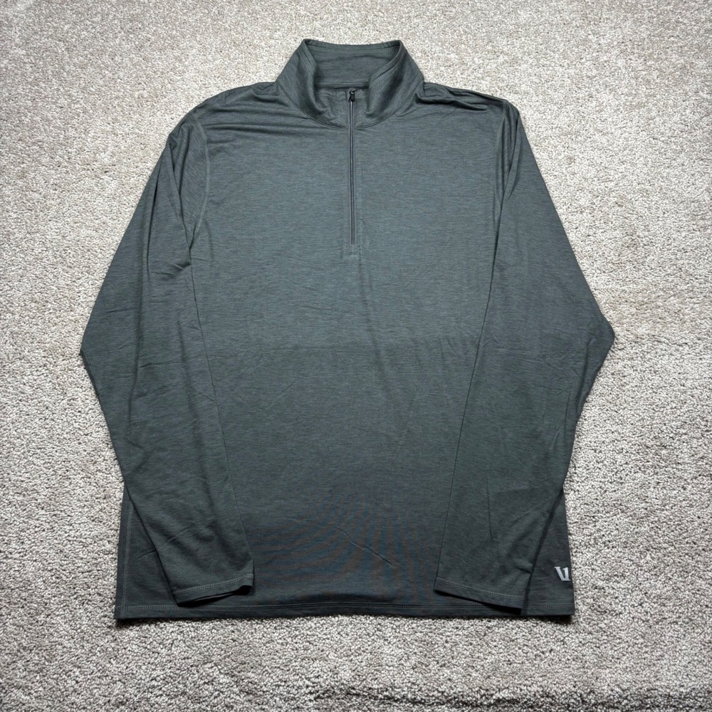 Vuori Mens Ease Performance Half Zip 2.0 V2001 Charcoal Gray XL Pullover